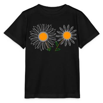 Sonnenblumen - Stanley/Stella Kinder T-Shirt MINI CREATOR  - Schwarz - Vorne - Mikhail (115cm)
