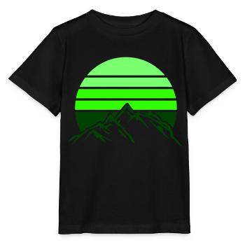 mountains mountains mountains - Stanley/Stella MINI CREATOR Kids’ T-Shirt - black - Front - Mikhail (115cm)
