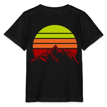 mountains mountains mountains - Stanley/Stella MINI CREATOR Kids’ T-Shirt - black - Front - Mikhail (115cm)