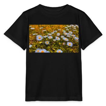 Daisies in Bloom - Stanley/Stella MINI CREATOR Kids’ T-Shirt - black - Front - Mikhail (115cm)