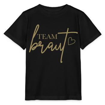 L’équipe brasse avec cœur - T-shirt bio MINI CREATOR Stanley/Stella Enfant - noir - Devant - Mikhail (115cm)