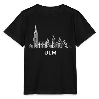 Ulm en blanc - T-shirt bio MINI CREATOR Stanley/Stella Enfant - noir - Devant - Mikhail (115cm)