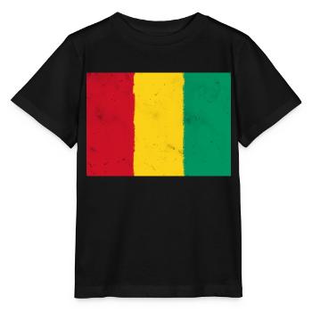 Flagge von Guinea - Guinea - Stanley/Stella Kinder T-Shirt MINI CREATOR  - Schwarz - Vorne - Mikhail (115cm)
