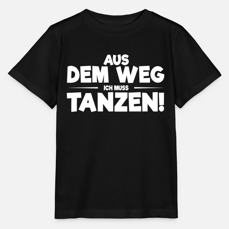 Aus dem Weg ich muss tanzen - Stanley/Stella Kinder T-Shirt MINI CREATOR  - Schwarz
