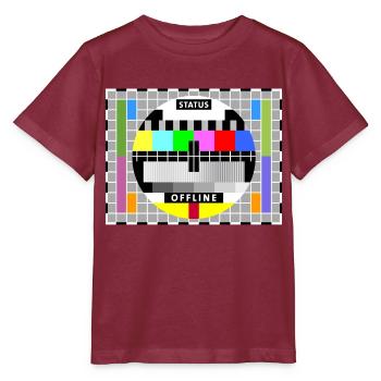 Test image écran d'affichage en mode hors connexion de la carte de test Big Bang - T-shirt bio MINI CREATOR Stanley/Stella Enfant - bordeaux - Devant - Kain (125cm)