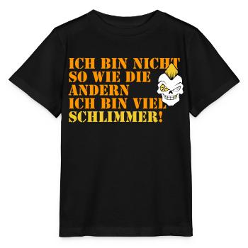 böser junge - Stanley/Stella Kinder T-Shirt MINI CREATOR  - Schwarz - Vorne - Mikhail (115cm)