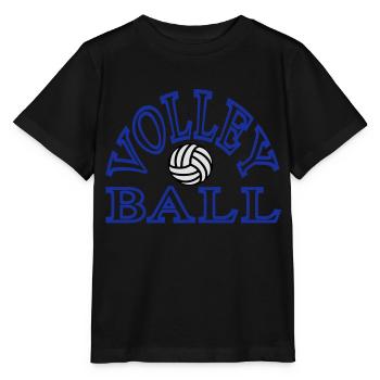 volleyball - T-shirt bio MINI CREATOR Stanley/Stella Enfant - noir - Devant - Mikhail (115cm)