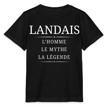 Landais Homme Mythe - T-shirt bio MINI CREATOR Stanley/Stella Enfant - noir - Devant - Mikhail (115cm)