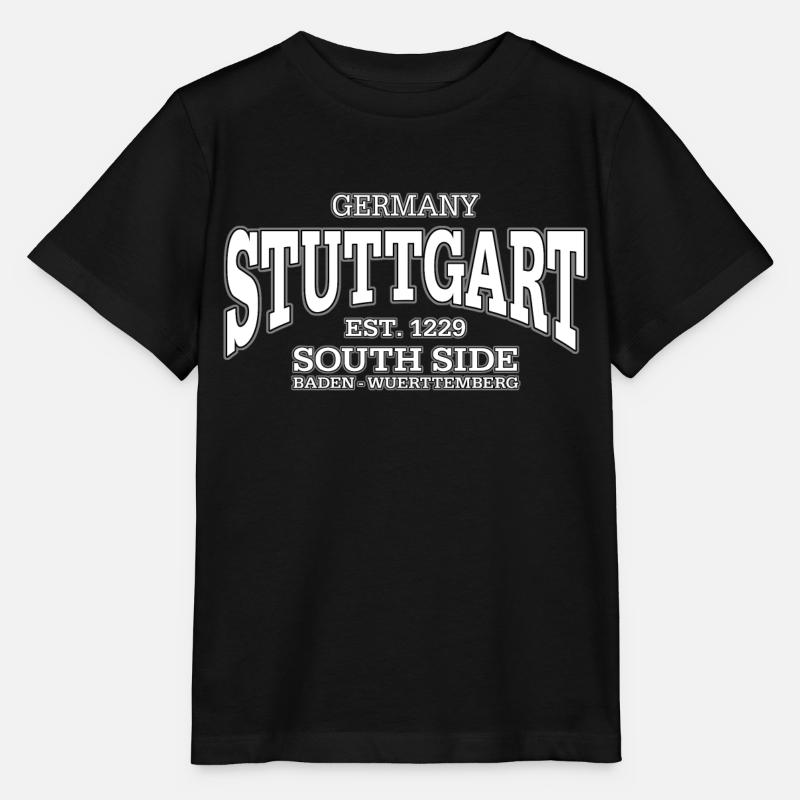 Stuttgart (white) - Stanley/Stella Kinder T-Shirt MINI CREATOR  - Schwarz