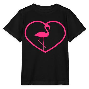 kontur design form herz i love liebe silhouette um - Stanley/Stella Kinder T-Shirt MINI CREATOR  - Schwarz - Vorne - Mikhail (115cm)