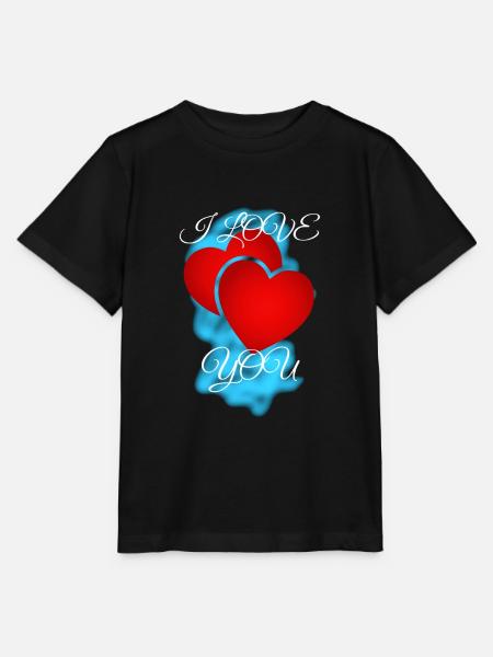 Ich Liebe Dich - Stanley/Stella Kinder T-Shirt MINI CREATOR - Schwarz