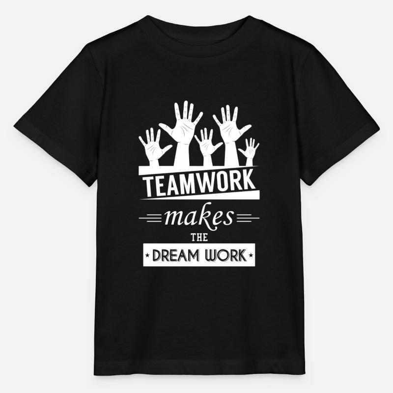 Teamwork - Stanley/Stella MINI CREATOR Kids’ T-Shirt - black
