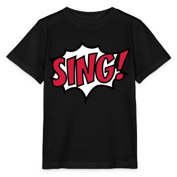 sing - Stanley/Stella MINI CREATOR Kids’ T-Shirt - black - Front - Mikhail (115cm)
