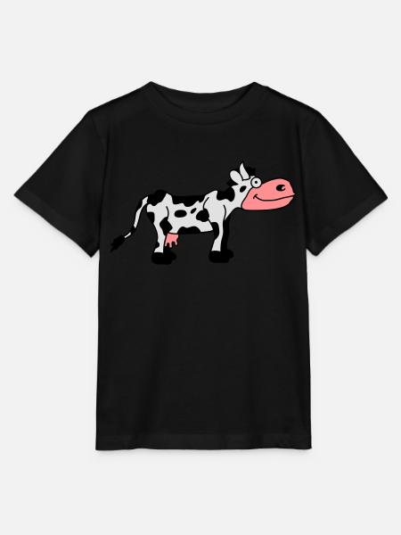 Cow Comic - Stanley/Stella Kinder T-Shirt MINI CREATOR  - Schwarz