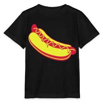 Hot dog - Stanley/Stella Kinder T-Shirt MINI CREATOR  - Schwarz - Vorne - Mikhail (115cm)