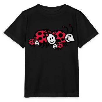 Coccinelle famille papa maman parents d'enfants - T-shirt bio MINI CREATOR Stanley/Stella Enfant - noir - Devant - Mikhail (115cm)