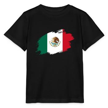 Mexique drapeau mexicain drapeau amérique centrale - T-shirt bio MINI CREATOR Stanley/Stella Enfant - noir - Devant - Mikhail (115cm)