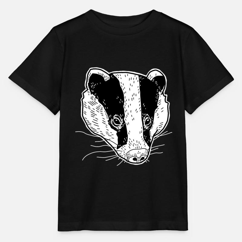 Badger - Stanley/Stella MINI CREATOR Kids’ T-Shirt - black