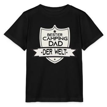 Bester Camping Dad der Welt - Stanley/Stella Kinder T-Shirt MINI CREATOR  - Schwarz - Vorne - Mikhail (115cm)