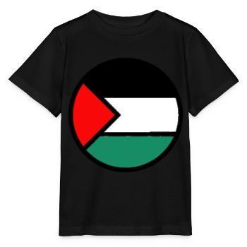 Palestinian flag - Stanley/Stella MINI CREATOR Kids’ T-Shirt - black - Front - Mikhail (115cm)