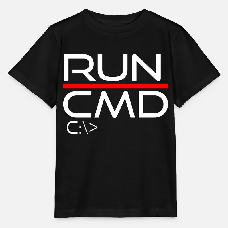 run cmd - Stanley/Stella MINI CREATOR Kids’ T-Shirt - black
