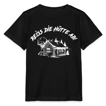 Reiss die Hütte ab | Reiß die Hütte ab - Stanley/Stella Kinder T-Shirt MINI CREATOR  - Schwarz - Vorne - Mikhail (115cm)