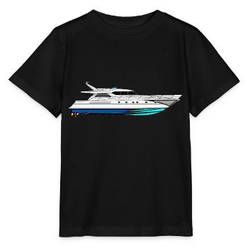 Schnell Boot - Stanley/Stella Kinder T-Shirt MINI CREATOR  - Schwarz - Vorne - Mikhail (115cm)