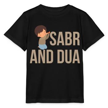 Sabr and Dua /Islam /Muslim Motif - Stanley/Stella MINI CREATOR Kids’ T-Shirt - black - Front - Mikhail (115cm)