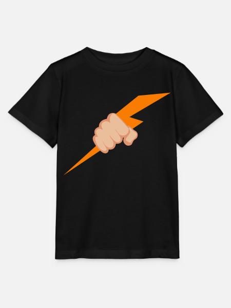 Hand Lightning - Stanley/Stella Kinder T-Shirt MINI CREATOR - Schwarz
