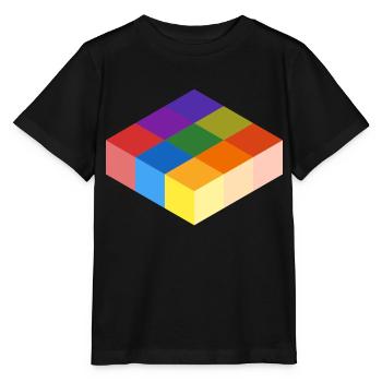 Cube Grid - Stanley/Stella Kinder T-Shirt MINI CREATOR  - Schwarz - Vorne - Mikhail (115cm)