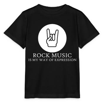 Rock Music Rock and Roll - Stanley/Stella MINI CREATOR Kids’ T-Shirt - black - Front - Mikhail (115cm)