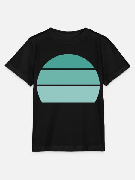 Blau - Sonnenuntergang - Stanley/Stella Kinder T-Shirt MINI CREATOR - Schwarz
