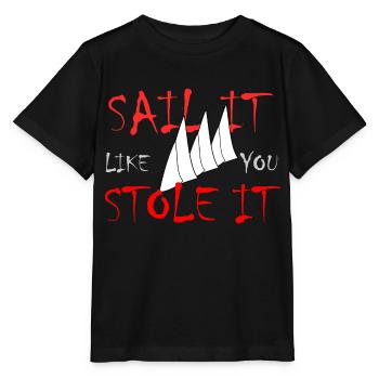 Naviguez comme vous l’avez volé - T-shirt bio MINI CREATOR Stanley/Stella Enfant - noir - Devant - Mikhail (115cm)