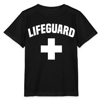 Lifeguard Bademeister Rettungsschwimmer - Stanley/Stella MINI CREATOR Kids’ T-Shirt - black - Front - Mikhail (115cm)