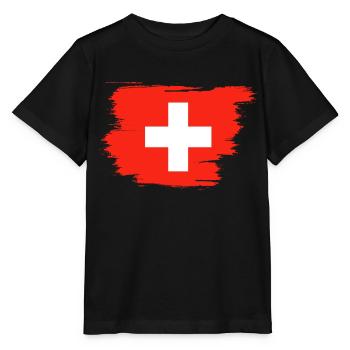 Bandiera svizzera - Maglietta per bambini MINI CREATOR di Stanley/Stella - nero - Fronte - Mikhail (115cm)