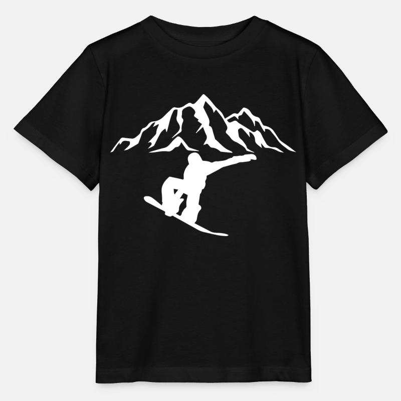 Snowboard Snowboarder - T-shirt bio MINI CREATOR Stanley/Stella Enfant - noir