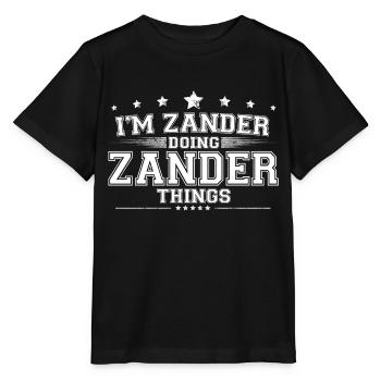 Sandre - T-shirt bio MINI CREATOR Stanley/Stella Enfant - noir - Devant - Mikhail (115cm)
