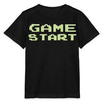 Game Start - Stanley/Stella Kinder T-Shirt MINI CREATOR  - Schwarz - Vorne - Mikhail (115cm)