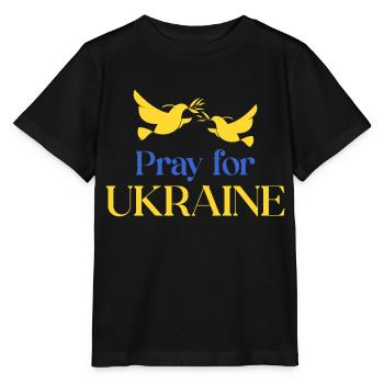 Priez pour l’Ukraine - T-shirt bio MINI CREATOR Stanley/Stella Enfant - noir - Devant - Mikhail (115cm)