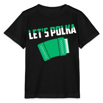Let’s Polka Accordéon Pride - T-shirt bio MINI CREATOR Stanley/Stella Enfant - noir - Devant - Mikhail (115cm)