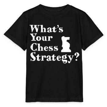 What's your chess strategy - Stanley/Stella MINI CREATOR Kids’ T-Shirt - black - Front - Mikhail (115cm)