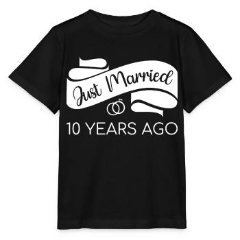 Gerade vor 10 Jahren geheiratet V - Stanley/Stella Kinder T-Shirt MINI CREATOR  - Schwarz - Vorne - Mikhail (115cm)
