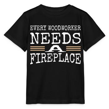 blagues charpentier blague amateurs anniversaire outils cool - T-shirt bio MINI CREATOR Stanley/Stella Enfant - noir - Devant - Mikhail (115cm)