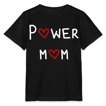 power maman maman maman maman enfants parents police - T-shirt bio MINI CREATOR Stanley/Stella Enfant - noir - Devant - Mikhail (115cm)