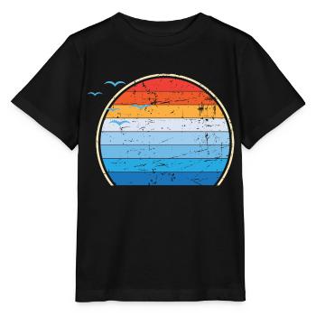 Sunset III - Stanley/Stella Kinder T-Shirt MINI CREATOR  - Schwarz - Vorne - Mikhail (115cm)