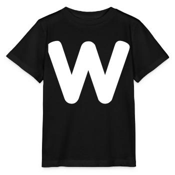 W - Gagner - Chat - Twitch - Stream - Youtube - L - T-shirt bio MINI CREATOR Stanley/Stella Enfant - noir - Devant - Mikhail (115cm)