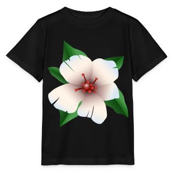 Hibiscus - Hibiscus flower - Stanley/Stella MINI CREATOR Kids’ T-Shirt - black - Front - Mikhail (115cm)