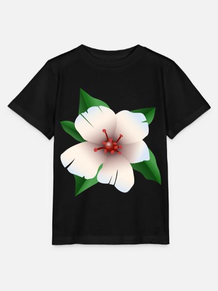 Hibiskus - Hibiskusblüte - Stanley/Stella Kinder T-Shirt MINI CREATOR - Schwarz