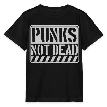 punks not dead Zitat - Stanley/Stella Kinder T-Shirt MINI CREATOR  - Schwarz - Vorne - Mikhail (115cm)