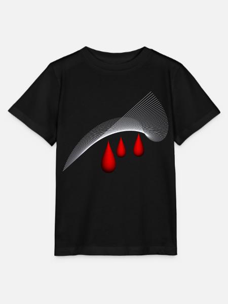 rote Tränen, red teardrops - Stanley/Stella Kinder T-Shirt MINI CREATOR - Schwarz